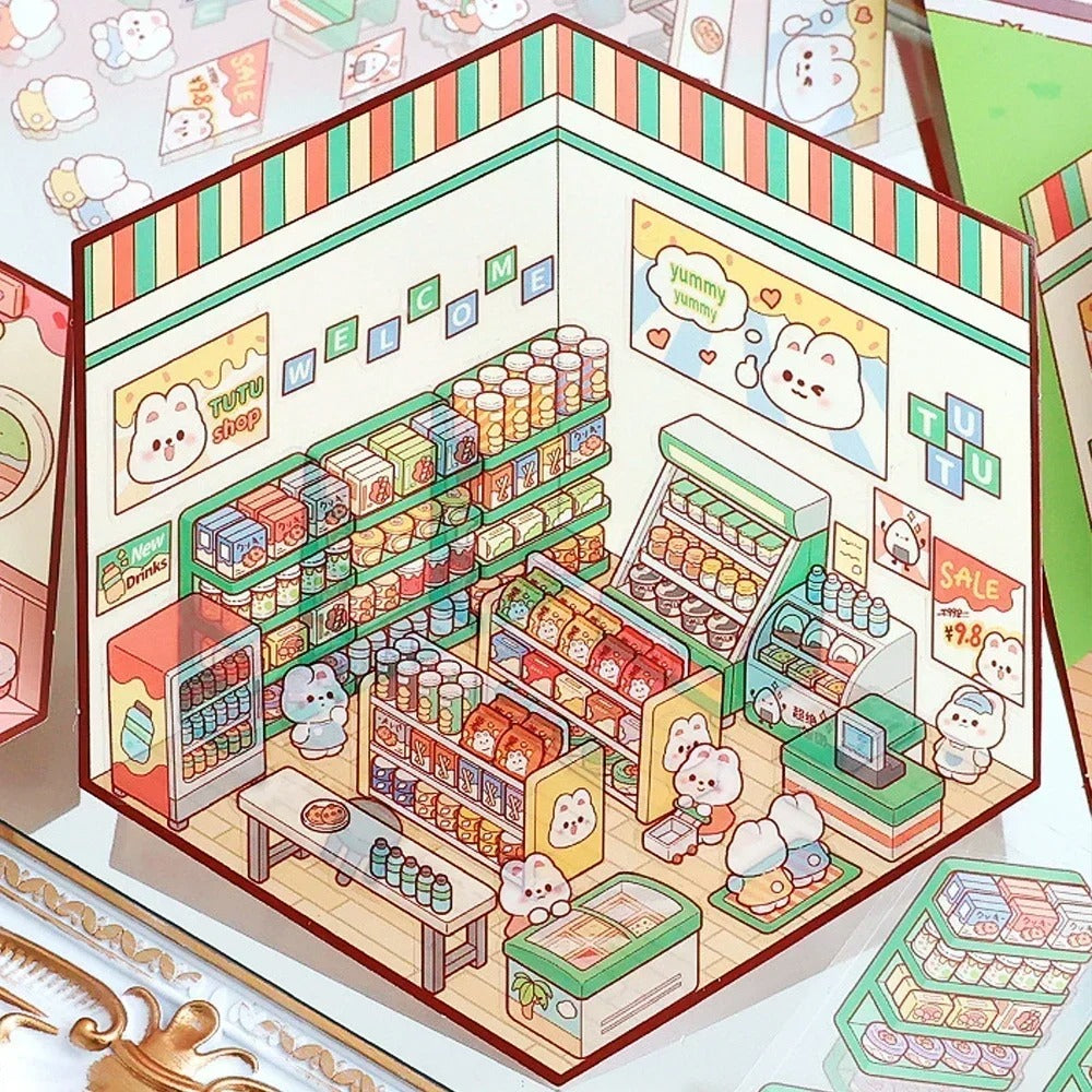 3D Cartoon DIY Landscaping Stickers Sensory Smiles