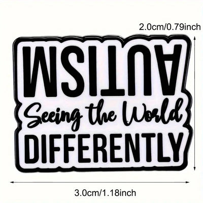 Seeing the World Diffrently Enamel Brooch Sensory Smiles