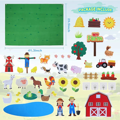 Farm-Themed Felt Board Kit Sensory Smiles