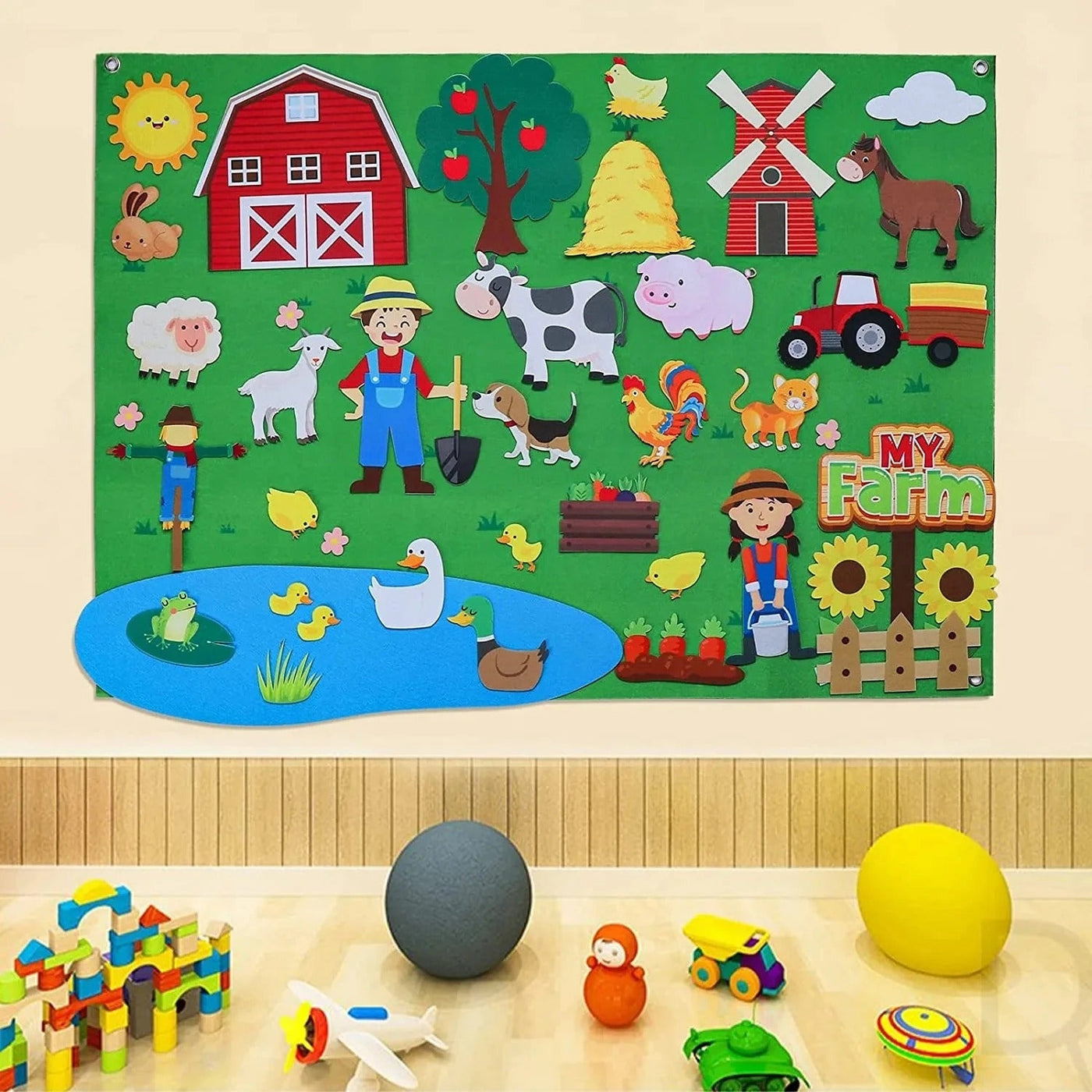 Farm-Themed Felt Board Kit Sensory Smiles