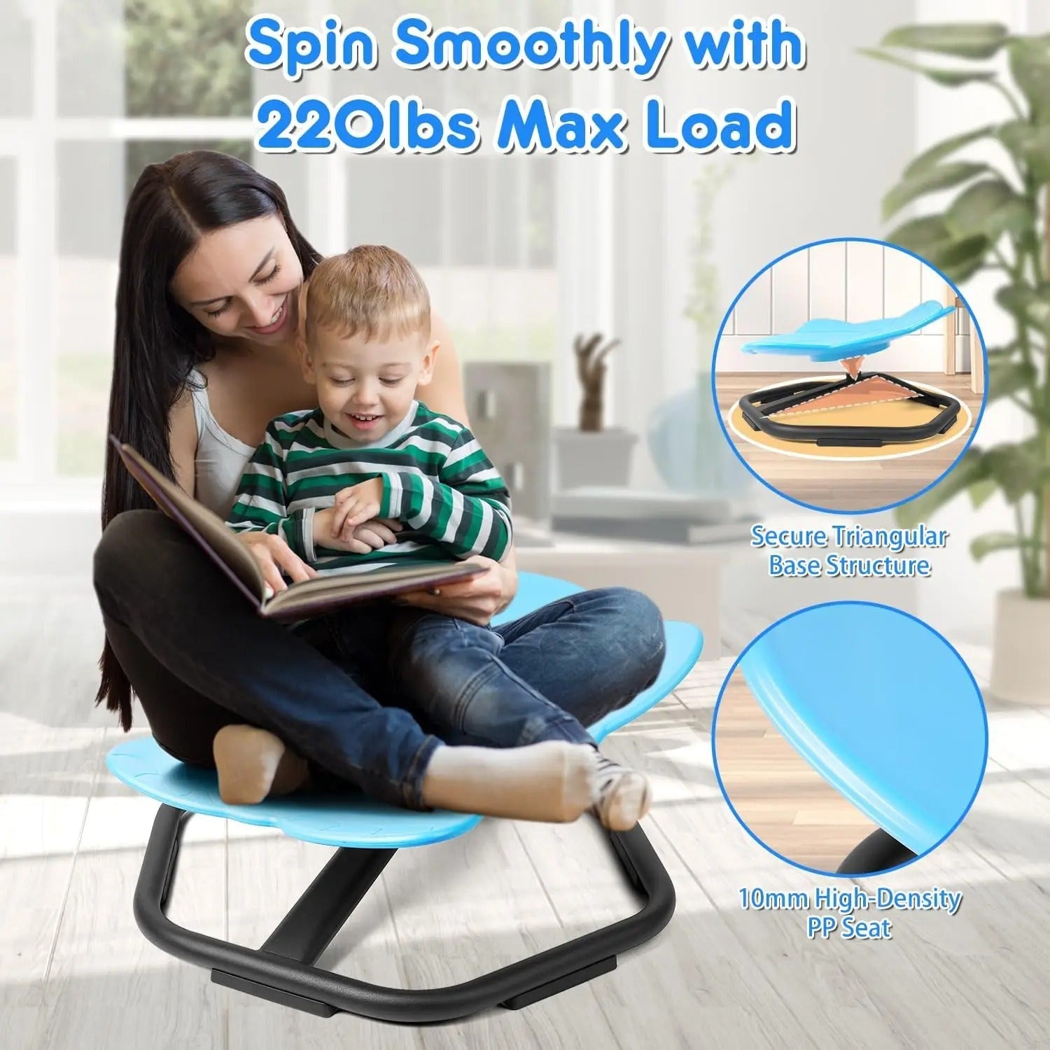 Elephant Sensory Spinning Chair for Kids – 360° Swivel & Balance Toy Sensory Smiles