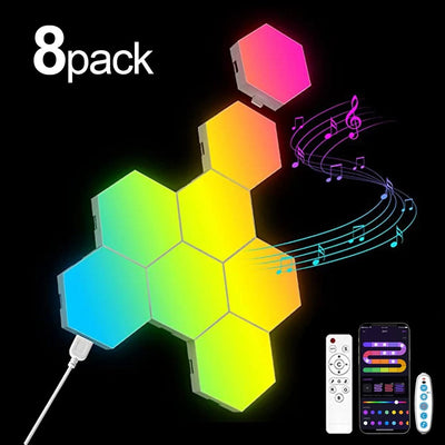 GlowSync RGB LED Hex Panels Sensory Smiles