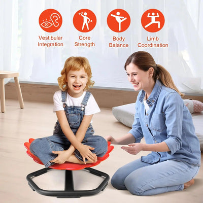 Flower Shaped Sensory Spinning Chair Sensory Smiles