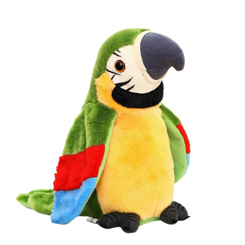 Interactive Talking Plush Parrot Toy Sensory Smiles