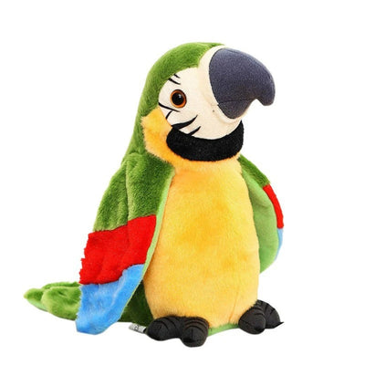 Interactive Talking Plush Parrot Toy Sensory Smiles