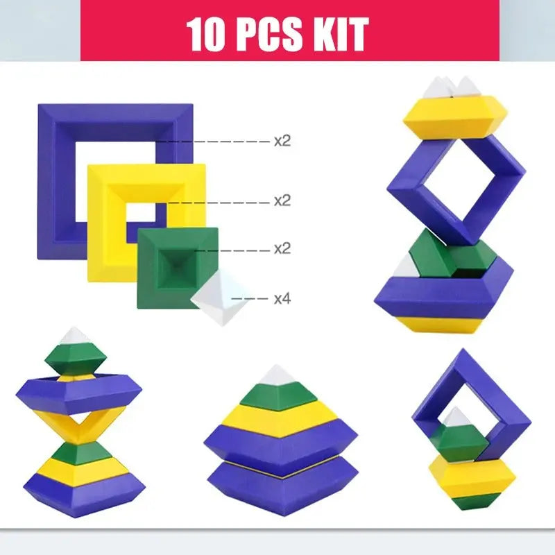 Pyramid Stacking Blocks Sensory Smiles