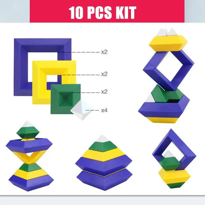 Pyramid Stacking Blocks Sensory Smiles